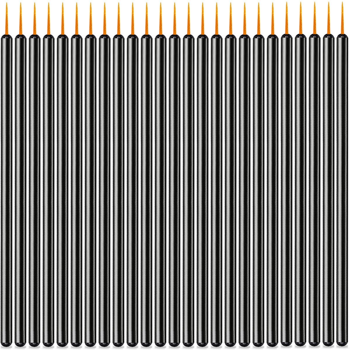 100 Pack Disposable Eyeliner Brushes - JASSINS Eye Liner Applicator Cosmetic Eye Wands Makeup Tool - görsel 13