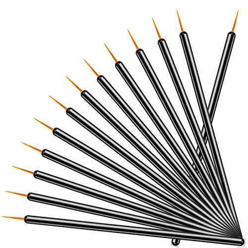 100 Pack Disposable Eyeliner Brushes - JASSINS Eye Liner Applicator Cosmetic Eye Wands Makeup Tool - görsel 2