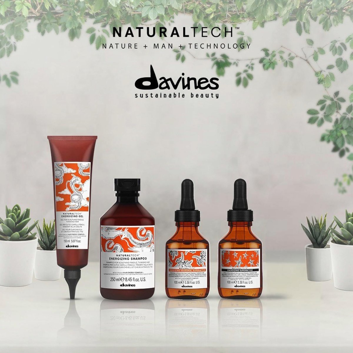Davines Naturaltech Energizing Gel – Stimulating & Fortifying Leave-In Scalp Treatment for Thinning Hair & Hair Loss, with Caffeine & Phytoceuticals, 5.1 Fl Oz Avelisse