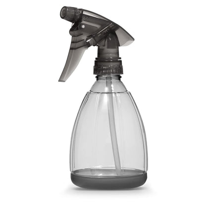 Bar5F 12 oz Plastic Spray Bottle, Smoke Grey – Leak Proof, Adjustable Nozzle, Refillable for Cleaning, Hair, and Cooking