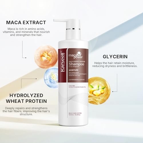 Karseell Argan Oil Shampoo - Moisturizing Deep Repair for Dry & Damaged Hair, 16.9 Fl Oz - görsel 4