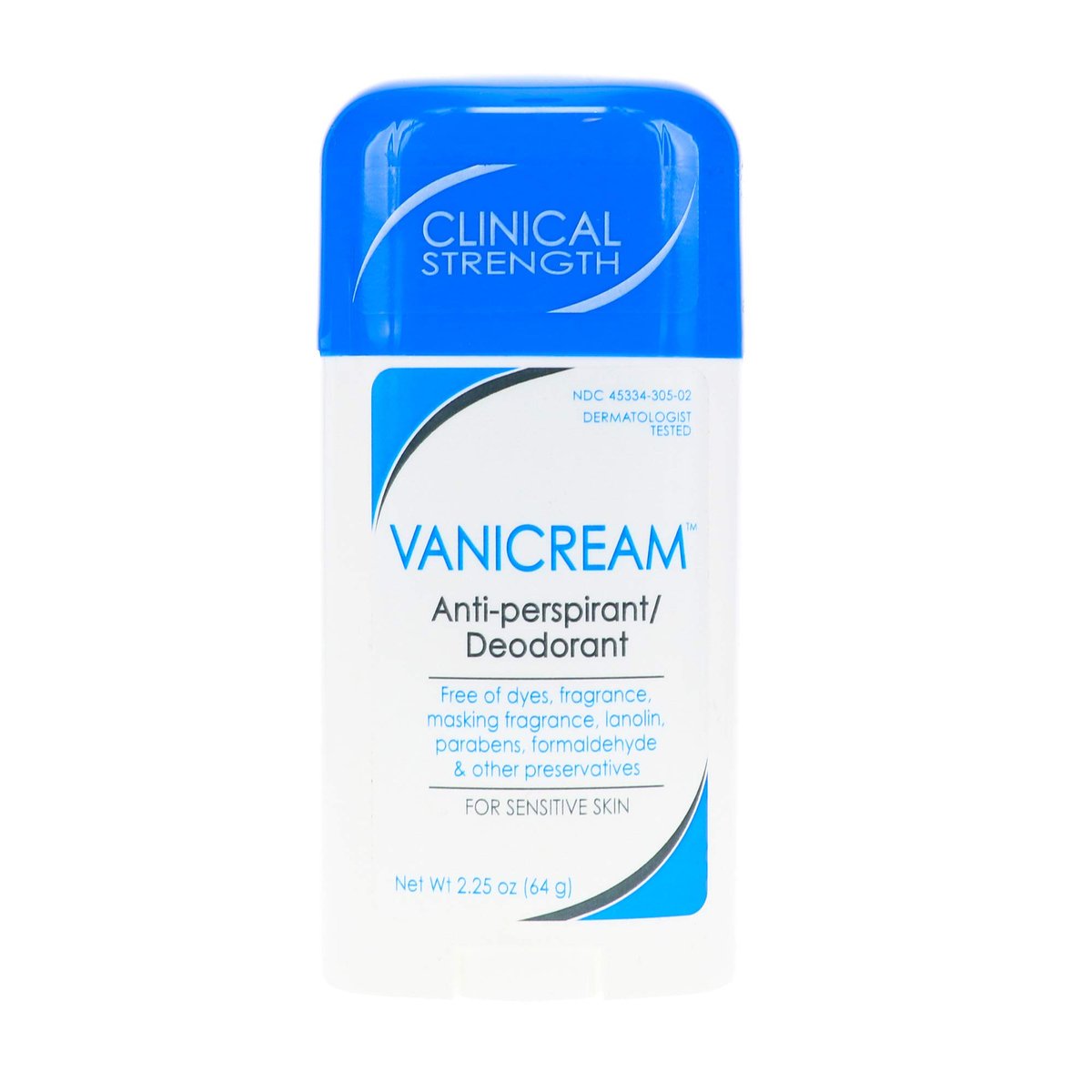 Vanicream Clinical Strength Antiperspirant & Deodorant for Sensitive Skin, 2.25 oz (Pack of 3) Avelisse