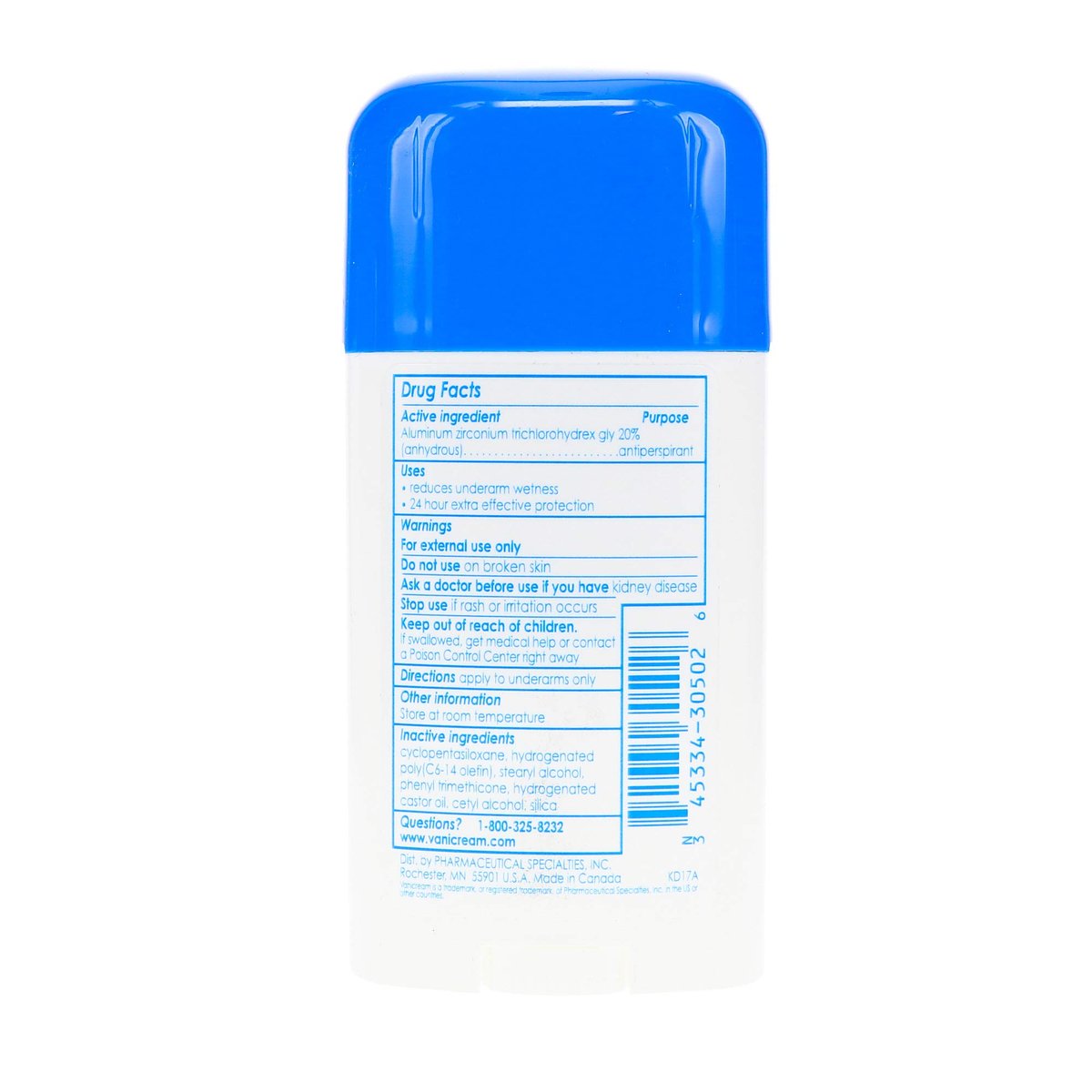 Vanicream Clinical Strength Antiperspirant & Deodorant for Sensitive Skin, 2.25 oz (Pack of 3) Avelisse
