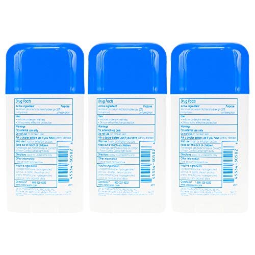 Vanicream Clinical Strength Antiperspirant & Deodorant for Sensitive Skin, 2.25 oz (Pack of 3) Avelisse