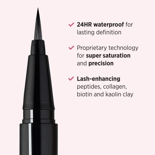 IT Cosmetics Superhero Liquid Eyeliner Pen - 24-Hour Waterproof, Smudge-Proof, Super Black Avelisse