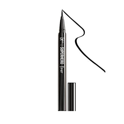 IT Cosmetics Superhero Liquid Eyeliner Pen - 24-Hour Waterproof, Smudge-Proof, Super Black Avelisse