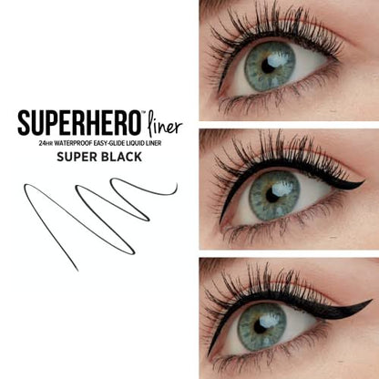 IT Cosmetics Superhero Liquid Eyeliner Pen - 24-Hour Waterproof, Smudge-Proof, Super Black Avelisse