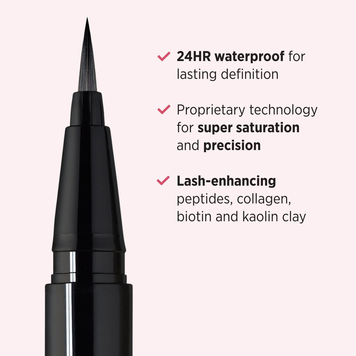 IT Cosmetics Superhero Liquid Eyeliner Pen - 24-Hour Waterproof, Smudge-Proof, Super Black Avelisse