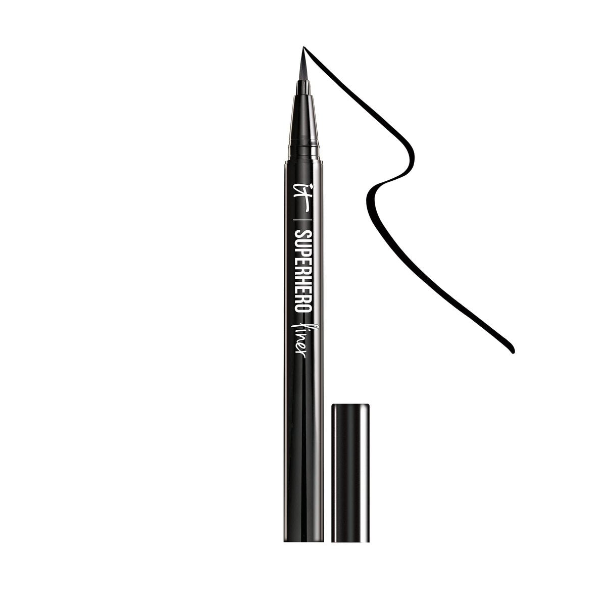 IT Cosmetics Superhero Liquid Eyeliner Pen - 24-Hour Waterproof, Smudge-Proof, Super Black Avelisse