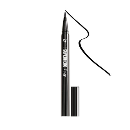IT Cosmetics Superhero Liquid Eyeliner Pen - 24-Hour Waterproof, Smudge-Proof, Super Black Avelisse