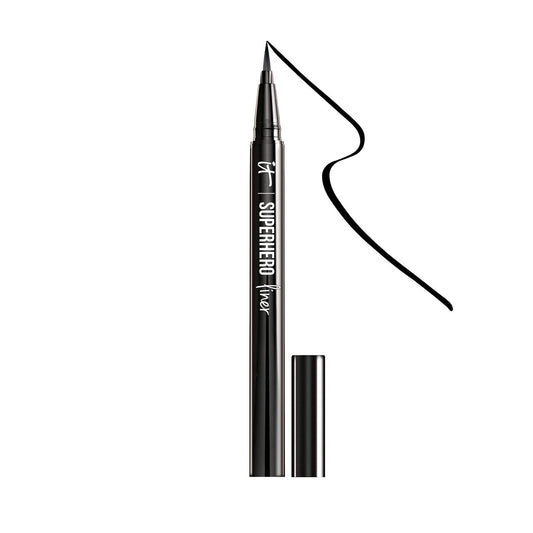 IT Cosmetics Superhero Liquid Eyeliner Pen - 24-Hour Waterproof, Smudge-Proof, Super Black Avelisse