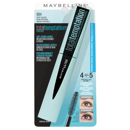 Maybelline New York Total Temptation Waterproof Mascara - Very Black, 0.3 Fl Oz Avelisse