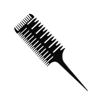 1st Choice Professional Hair Combs for Styling, Highlighting, and Sectioning – 3-Way Weaving Comb for Balayage, Coloring, and Foiling (Plastic, 1 Count)