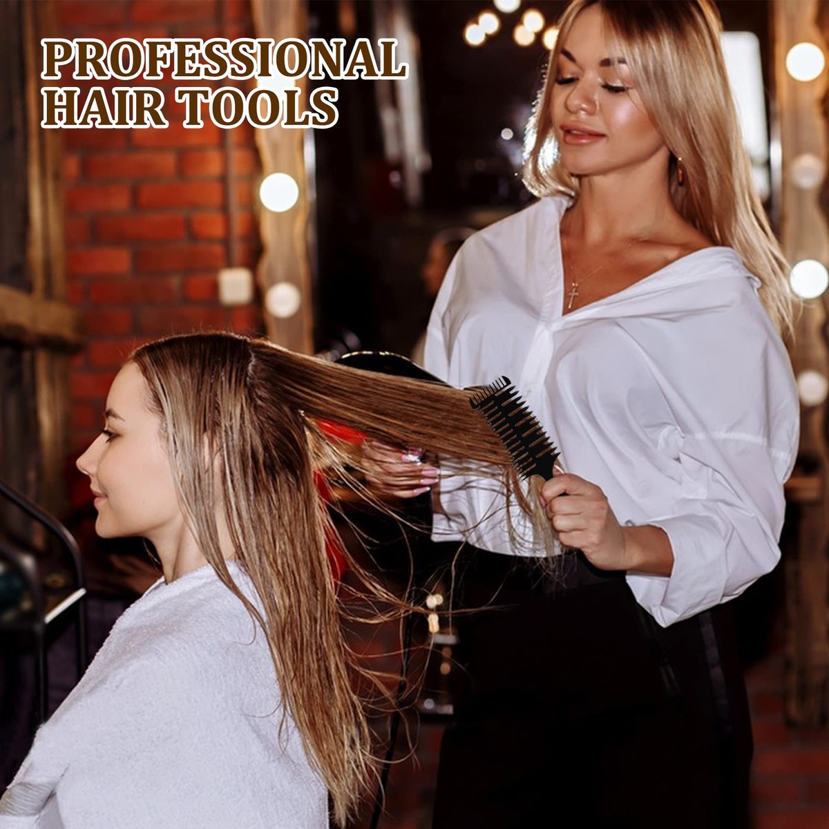 1st Choice Professional Hair Combs for Styling, Highlighting, and Sectioning – 3-Way Weaving Comb for Balayage, Coloring, and Foiling (Plastic, 1 Count) - görsel 13