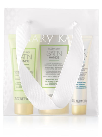 Mary Kay White Tea & Citrus Satin Hands Pampering Set Deluxe Mini - 3 Piece Set Avelisse