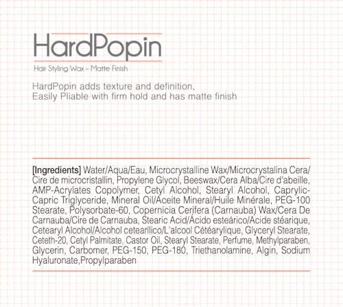 ATS Stylemuse Hard Popin Hair Styling Wax - Firm Hold Matte Molding Cream for Men and Women, 100g (3.53 oz) Avelisse
