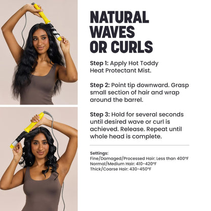 Drybar The Wrap Party Curling & Styling Wand – Salon-Quality Long-Lasting Waves and Curls Avelisse