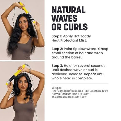 Drybar The Wrap Party Curling & Styling Wand – Salon-Quality Long-Lasting Waves and Curls Avelisse