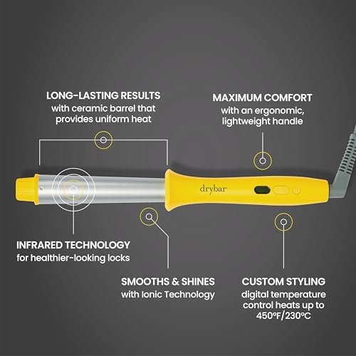 Drybar The Wrap Party Curling & Styling Wand – Salon-Quality Long-Lasting Waves and Curls Avelisse