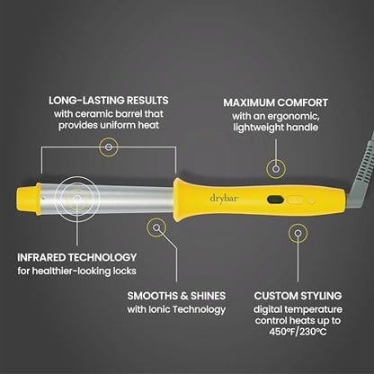 Drybar The Wrap Party Curling & Styling Wand – Salon-Quality Long-Lasting Waves and Curls Avelisse