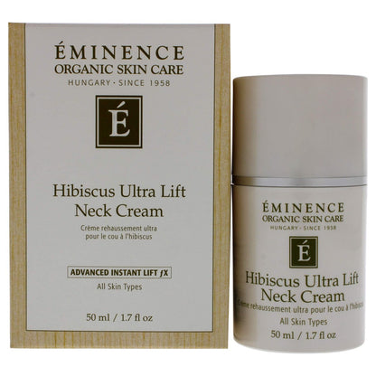 Eminence Organic Skincare Hibiscus Ultra Lift Neck Cream - Firming & Hydrating Neck Cream for Youthful Skin Avelisse