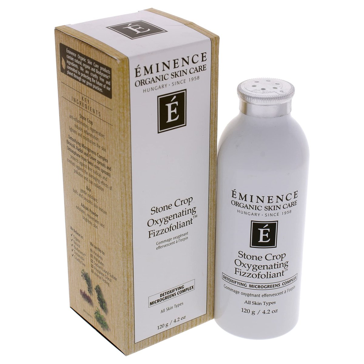 Stone Crop Oxygenating Fizzofoliant by Eminence – Gentle Exfoliating Powder, 4.2 oz Avelisse