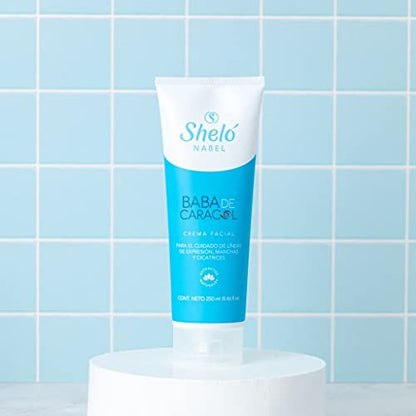 Sheló NABEL Baba de Caracol Snail Cream Face Moisturizer - 9.3 Fl Oz Avelisse