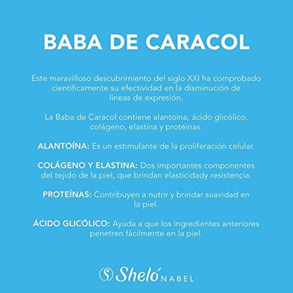 Sheló NABEL Baba de Caracol Snail Cream Face Moisturizer - 9.3 Fl Oz Avelisse