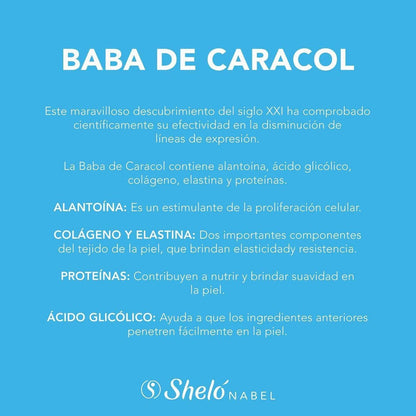 Sheló NABEL Baba de Caracol Snail Cream Face Moisturizer - 9.3 Fl Oz Avelisse