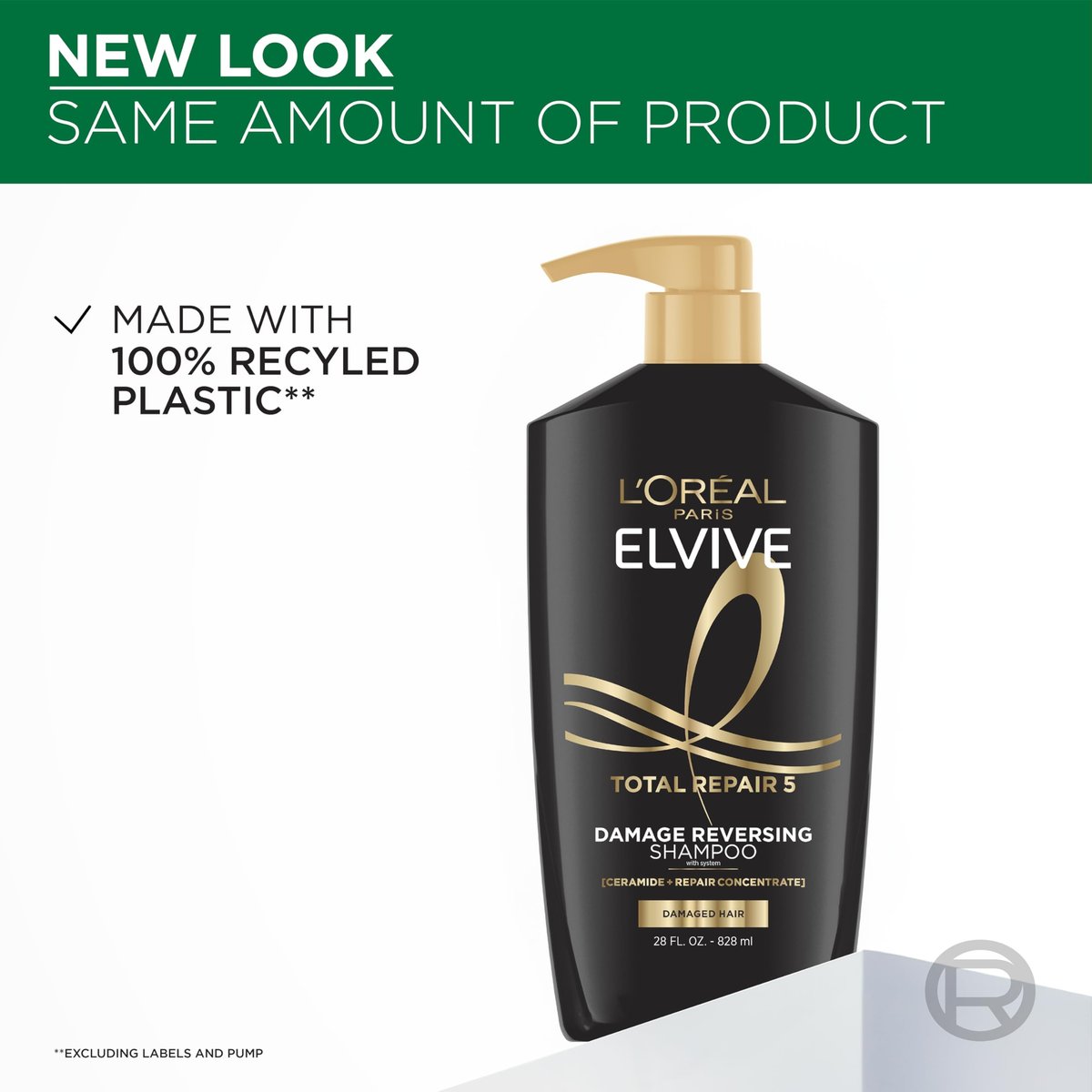 L'Oreal Paris Elvive Total Repair 5 Repairing Shampoo for Damaged Hair with Protein and Ceramide, 28 Fl Oz - görsel 11