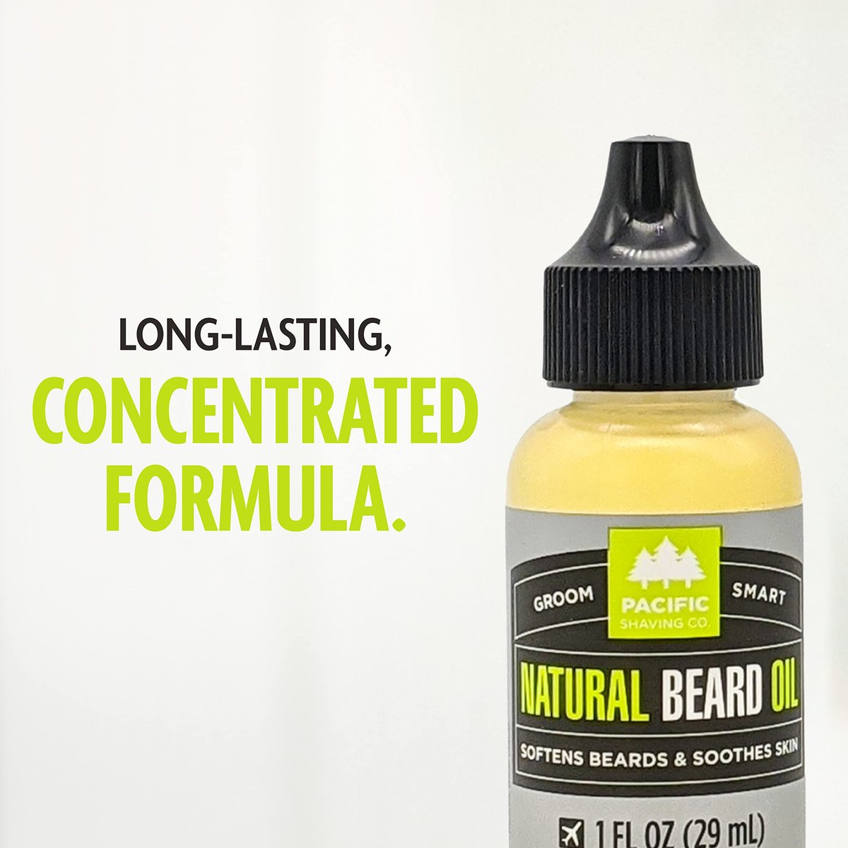 Pacific Shaving Company Natural Beard Oil - Beard Moisturizer & Conditioner for Men - Grooming Oil to Reduce Itchiness & Soothe Skin (1 Fl Oz) - görsel 7
