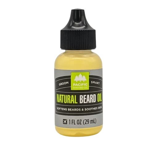 Pacific Shaving Company Natural Beard Oil - Beard Moisturizer & Conditioner for Men - Grooming Oil to Reduce Itchiness & Soothe Skin (1 Fl Oz) - görsel 2