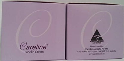 Careline Lanolin Cream with Grape Seed Oil & Vitamin E 100ml (Pack of 2)