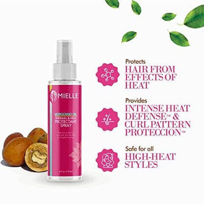 Mielle Organics Mongongo Oil Thermal & Heat Protectant Spray – 4 oz