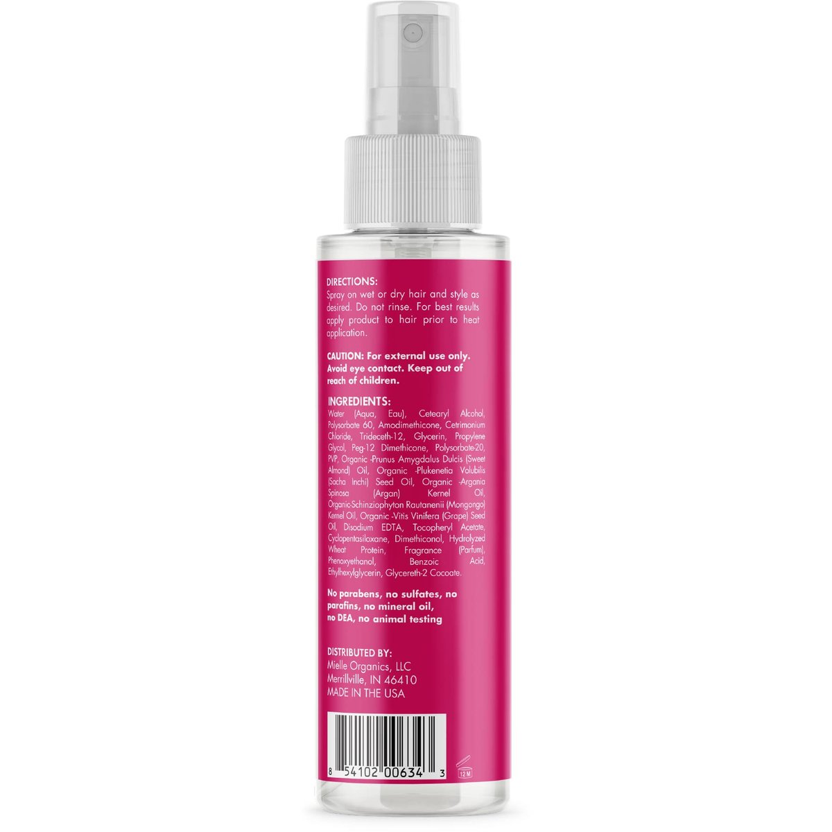 Mielle Organics Mongongo Oil Thermal & Heat Protectant Spray – 4 oz - görsel 3