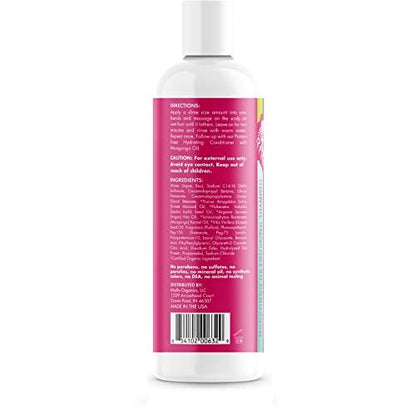 Mielle Organics Mongongo Oil Exfoliating Hair Shampoo - Sulfate-Free Scalp Exfoliator for Build-Up Removal, 8 oz