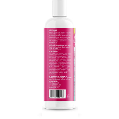 Mielle Organics Mongongo Oil Exfoliating Hair Shampoo - Sulfate-Free Scalp Exfoliator for Build-Up Removal, 8 oz