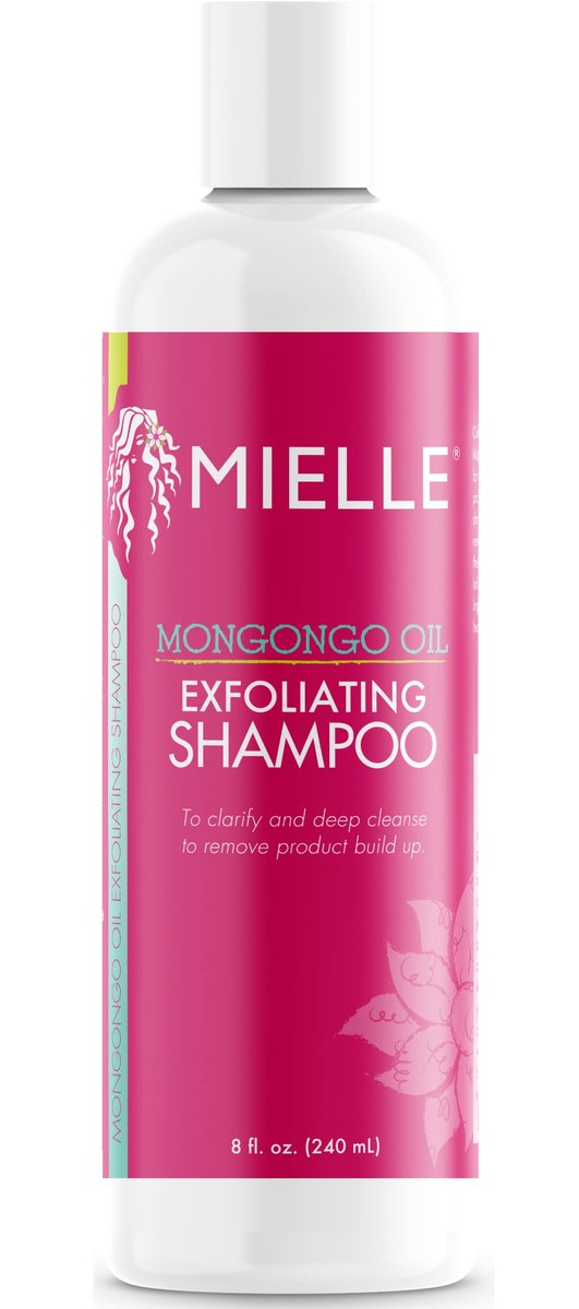 Mielle Organics Mongongo Oil Exfoliating Hair Shampoo - Sulfate-Free Scalp Exfoliator for Build-Up Removal, 8 oz - görsel 1