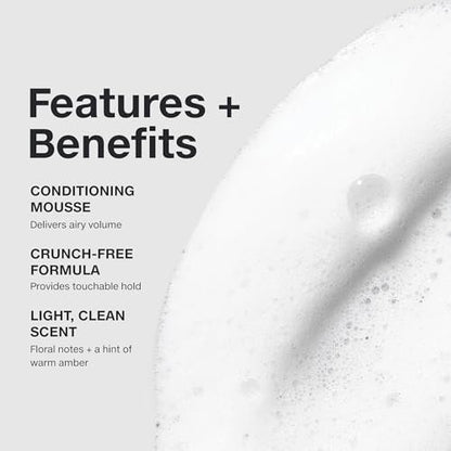 Paul Mitchell Invisiblewear Extra-Body Whip Conditioning Mousse for Fine Hair – Humidity Resistance, Natural Finish – 6.8 fl. oz Avelisse