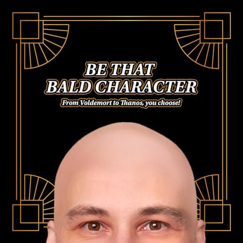 Kangaroo Latex Bald Cap for Adults - Realistic Tan Beige Head Skin Wig Cap for Men and Women - Theatrical, Cosplay & Costume Accessory - görsel 12