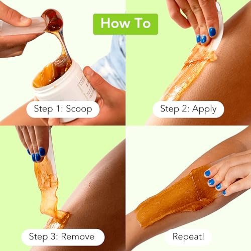 Sugar Me Smooth Body Sugar Wax – Gentle All-Natural Hair Removal, No Strips or Heat Needed, Water Soluble, 6.2 oz Avelisse
