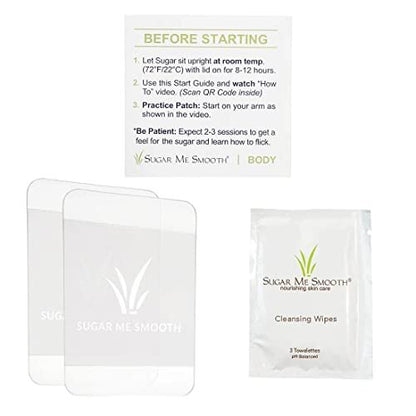 Sugar Me Smooth Body Sugar Wax – Gentle All-Natural Hair Removal, No Strips or Heat Needed, Water Soluble, 6.2 oz Avelisse