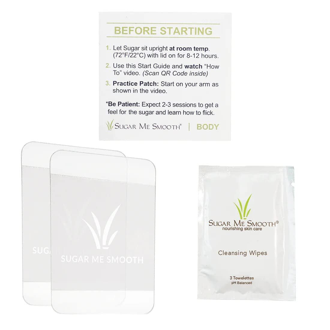 Sugar Me Smooth Body Sugar Wax – Gentle All-Natural Hair Removal, No Strips or Heat Needed, Water Soluble, 6.2 oz Avelisse