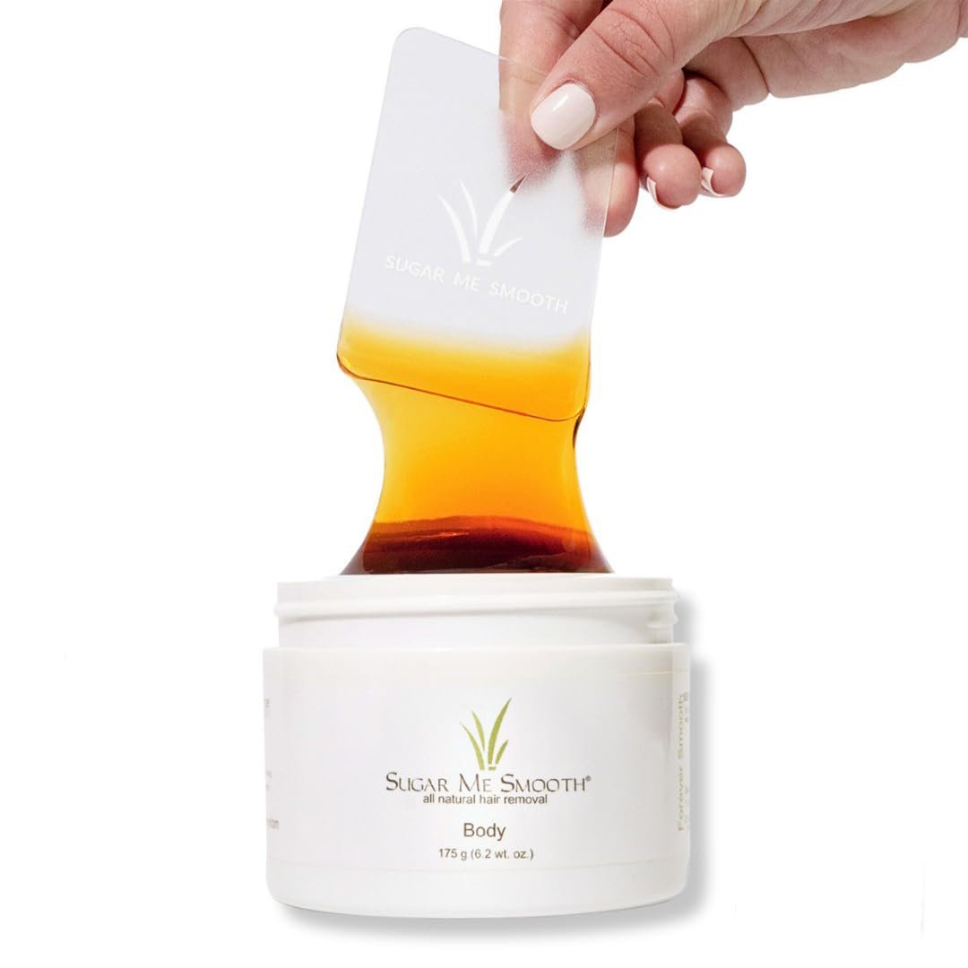 Sugar Me Smooth Body Sugar Wax – Gentle All-Natural Hair Removal, No Strips or Heat Needed, Water Soluble, 6.2 oz Avelisse