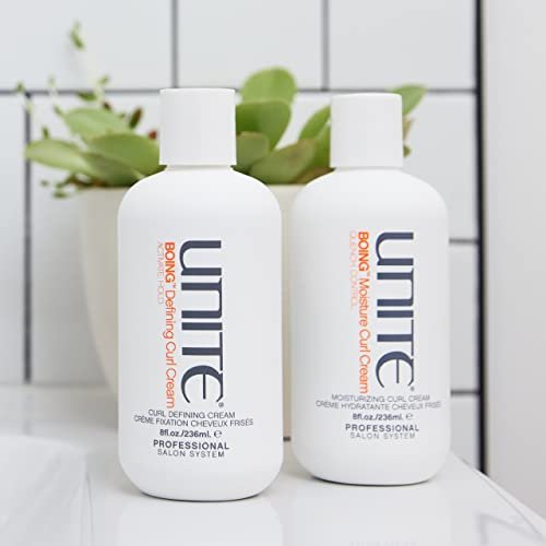UNITE Hair BOING Defining Curl Cream – Curl Activating Styling Cream for Definition, Flexible Hold & Frizz Control – For Wavy, Curly & Coily Hair – UV & Thermal Protection – 8 Fl Oz Avelisse