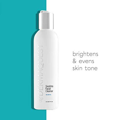 DermaQuest SkinBrite Facial Cleanser – Hydrating & Brightening Wash for Uneven Skin Tone & Hyperpigmentation (6 oz)