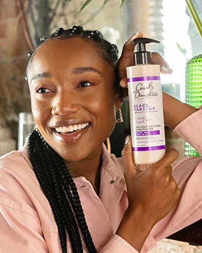 Carol's Daughter Black Vanilla Sulfate Free Shampoo and Conditioner Set for Curly, Wavy or Natural Hair, Moisturizing Hair Care for Dry, Damaged Split Ends, 12 Fl Oz Each Avelisse