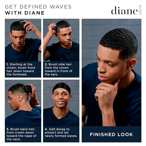 Diane 100% Boar Bristle Curved Brush for Detangling, Smoothing, and Restoring Shine - For Fine to Medium Hair, Men and Women - görsel 8