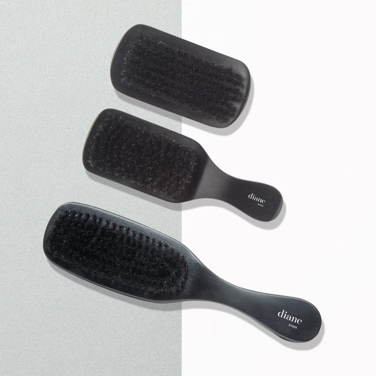 Diane 100% Boar Bristle Curved Brush for Detangling, Smoothing, and Restoring Shine - For Fine to Medium Hair, Men and Women - görsel 9