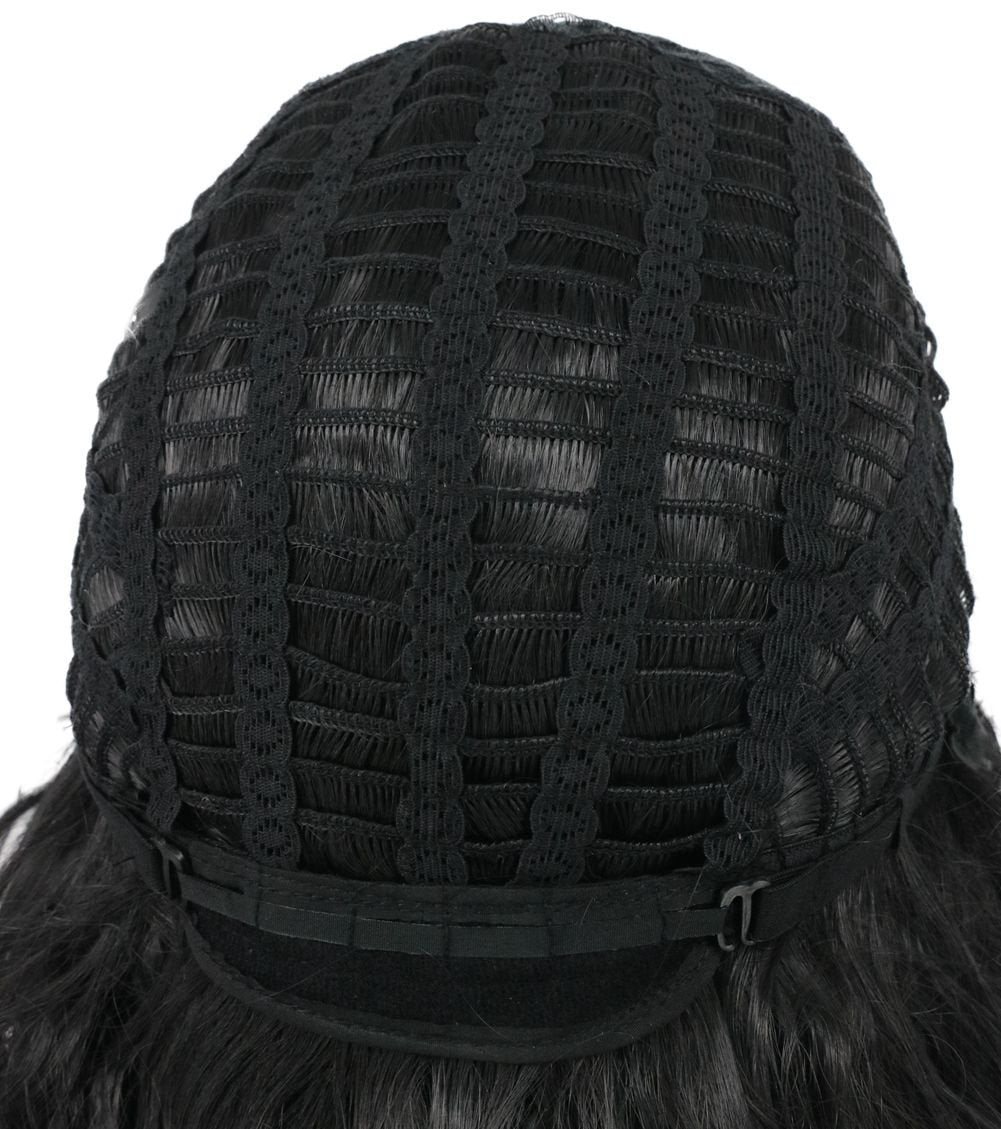 karlery Men's Black Short Curly Fluffy Wig - Halloween Cosplay Wig Costume Party Wig - görsel 9